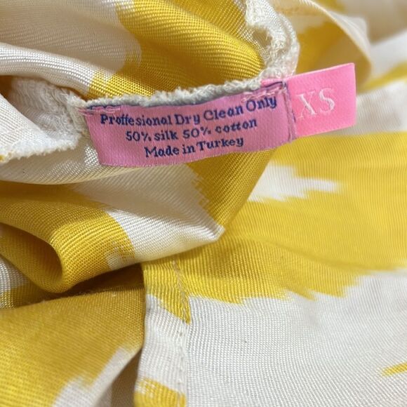 Punicana Sultan one sleeve silk blend Maxi dress in yellow and white size XS - Picture 14 of 14